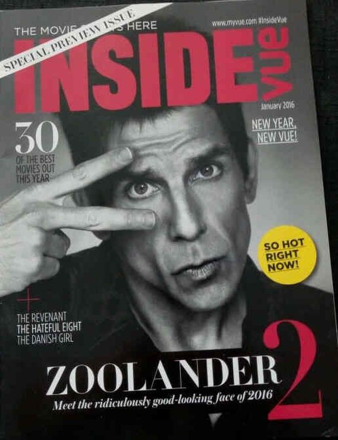 INSIDE VUE magazine side cover January 2016