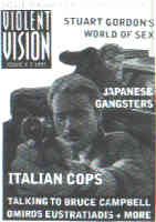 VIOLENT VISION magazine side cover Issue 3  1994