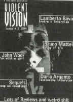 VIOLENT VISION magazine side cover Issue 2  1994