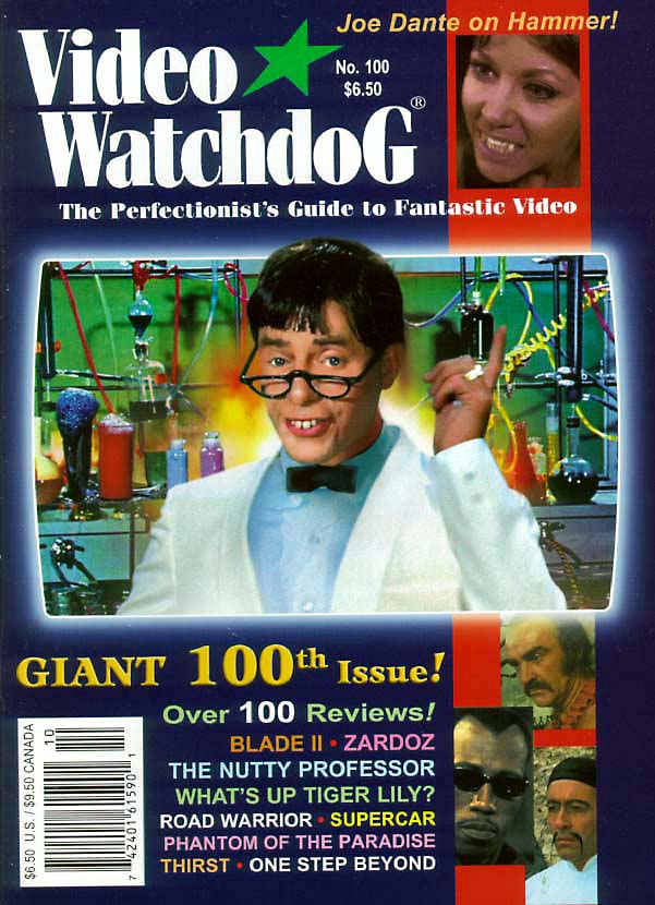 VIDEO WATCHDOG magazine side cover Issue 100 October 2003