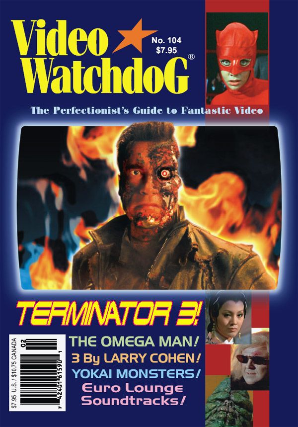VIDEO WATCHDOG magazine side cover Issue 104 February 2004