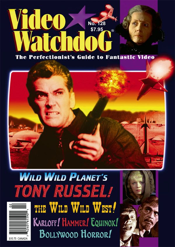 VIDEO WATCHDOG magazine side cover Issue 128 February 2007