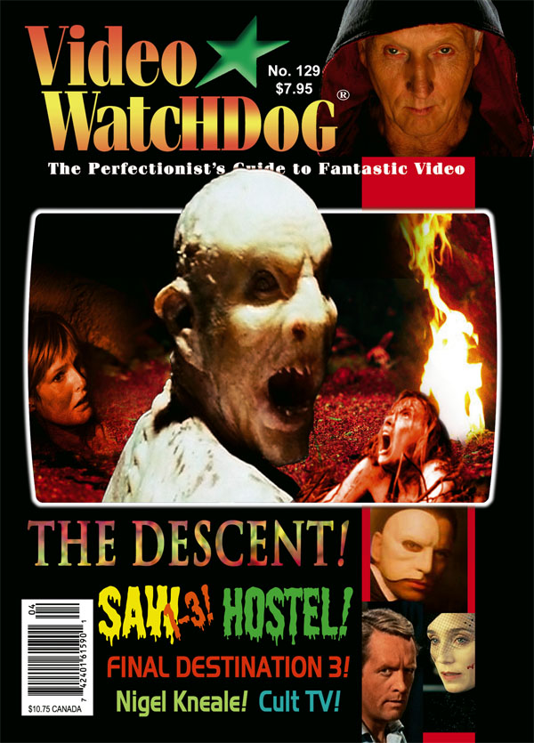 VIDEO WATCHDOG magazine side cover Issue 129 March/April 2007