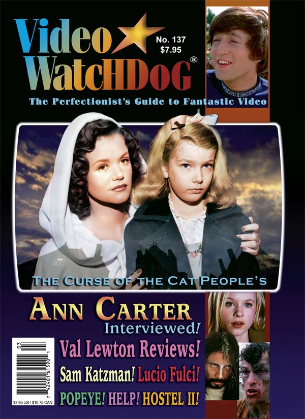 VIDEO WATCHDOG magazine side cover Issue 137 March 2008