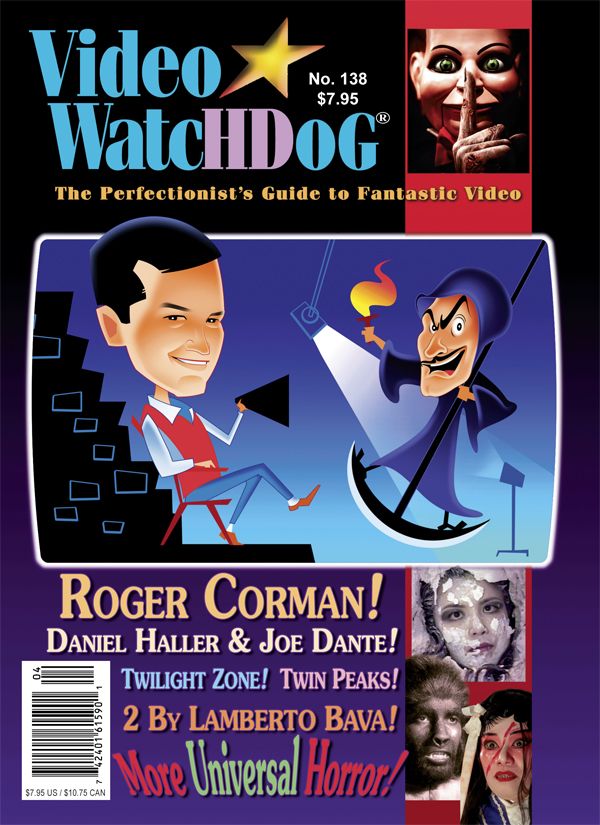 VIDEO WATCHDOG magazine side cover Issue 138 April 2008