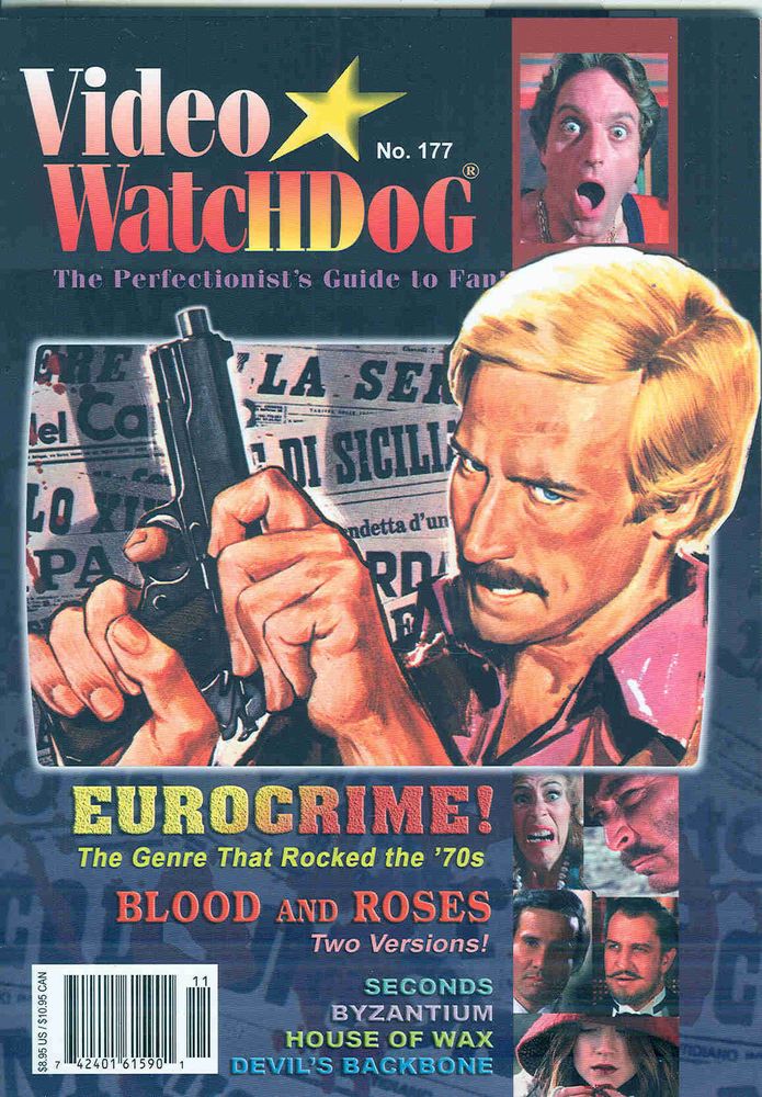 VIDEO WATCHDOG magazine side cover Issue 177 July/August 2014