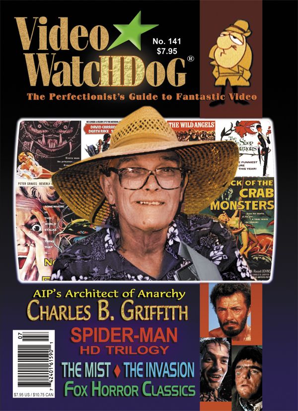VIDEO WATCHDOG magazine side cover Issue 141 July 2008