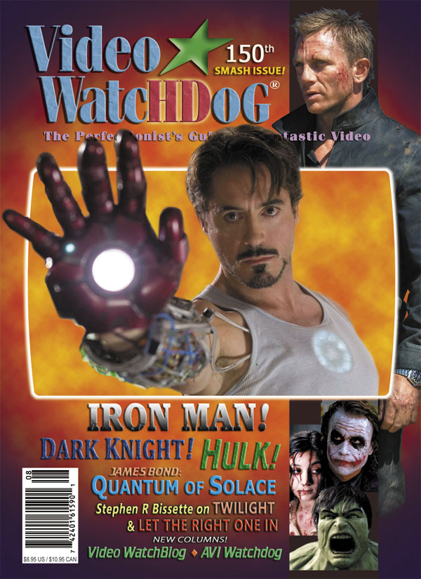 VIDEO WATCHDOG magazine side cover Issue 150 July/August 2009