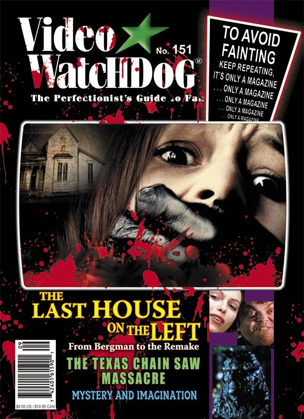 VIDEO WATCHDOG magazine side cover Issue 151 September 2009
