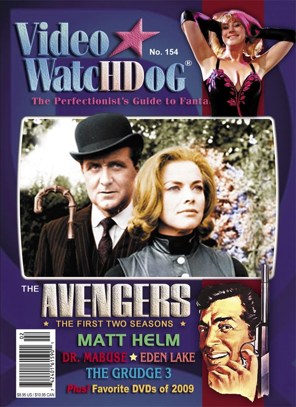 VIDEO WATCHDOG magazine side cover Issue 154 January/February 2010