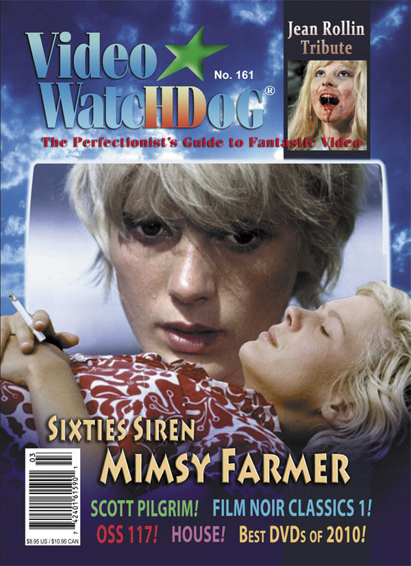 VIDEO WATCHDOG magazine side cover Issue 161 March/April 2011