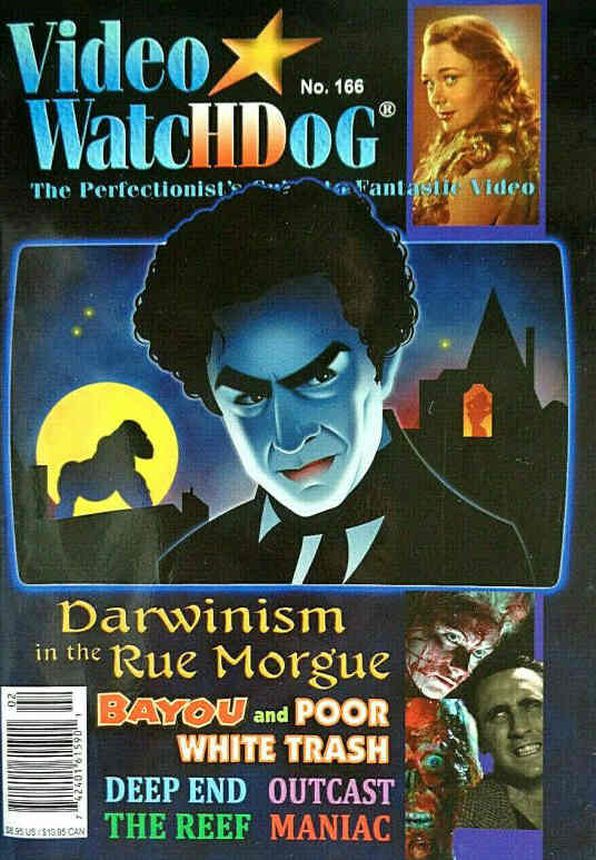 VIDEO WATCHDOG magazine side cover Issue 166 January/February 2012