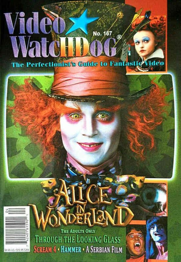 VIDEO WATCHDOG magazine side cover Issue 167 March/April 2012