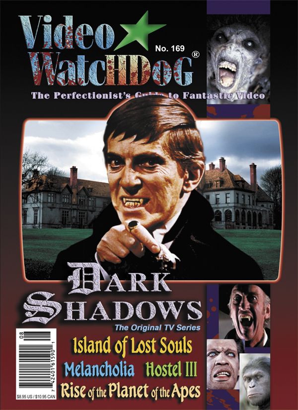 VIDEO WATCHDOG magazine side cover Issue 169 July/August 2012