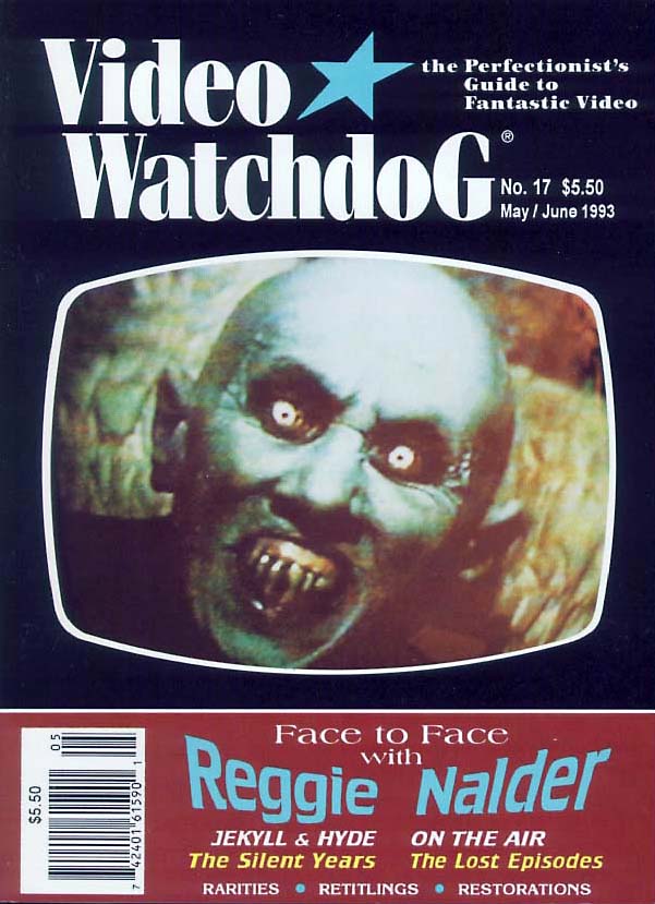 VIDEO WATCHDOG magazine side cover Issue 17 May-June 1993