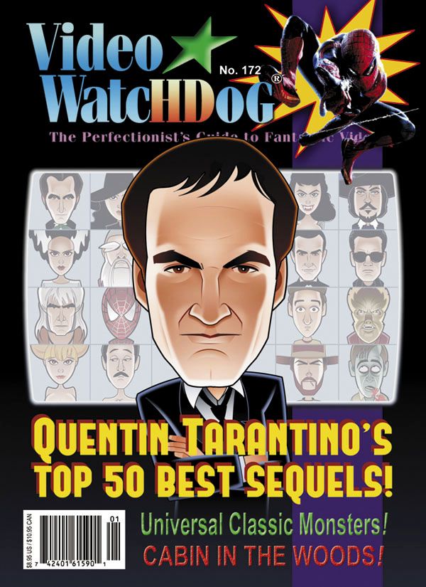 VIDEO WATCHDOG magazine side cover Issue 172 January/February 2013
