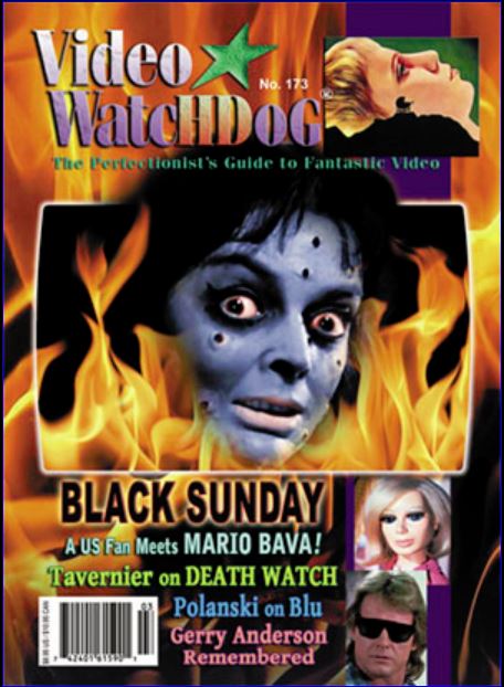 VIDEO WATCHDOG magazine side cover Issue 173 March/April 2013