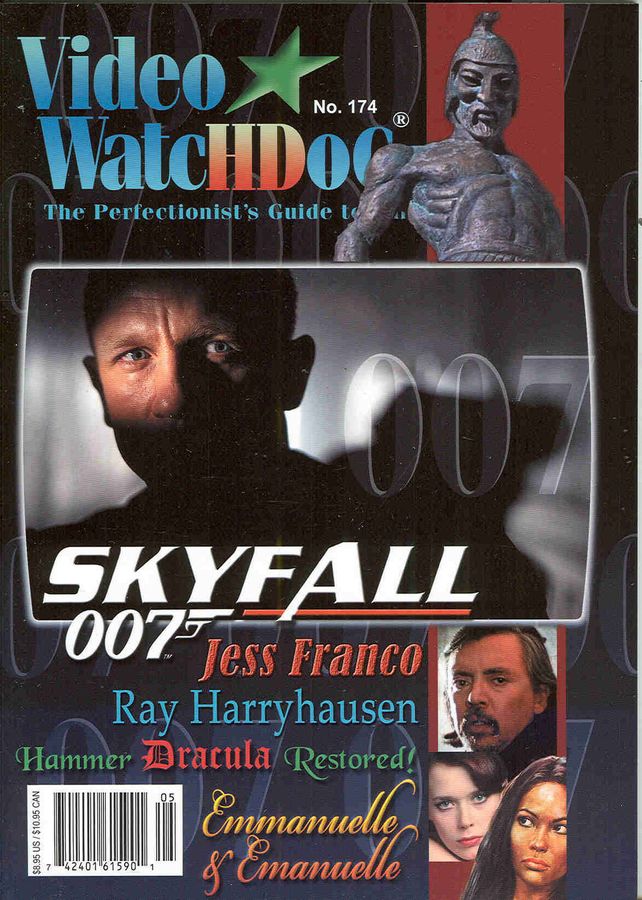 VIDEO WATCHDOG magazine side cover Issue 174 August/September 2013