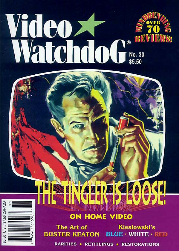 VIDEO WATCHDOG magazine side cover Issue 30  1995