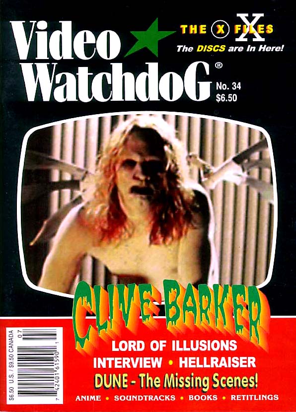 VIDEO WATCHDOG magazine side cover Issue 34  1996