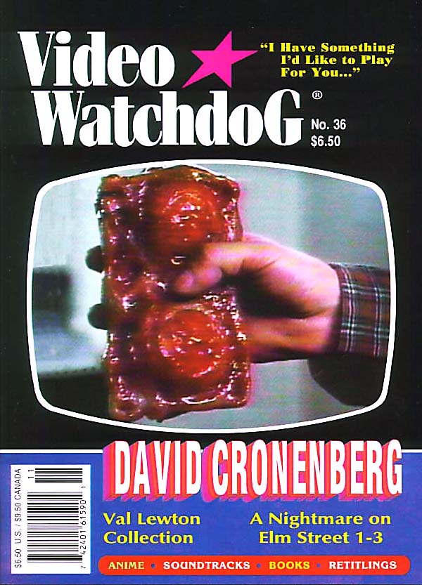 VIDEO WATCHDOG magazine side cover Issue 36  1996