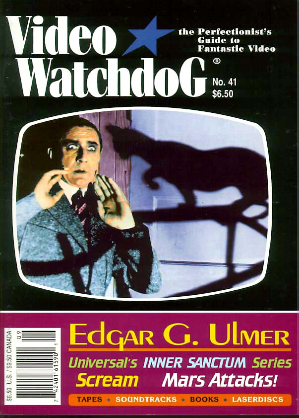 VIDEO WATCHDOG magazine side cover Issue 41  1997