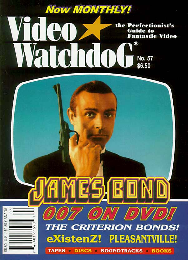 VIDEO WATCHDOG magazine side cover Issue 57 March 2000
