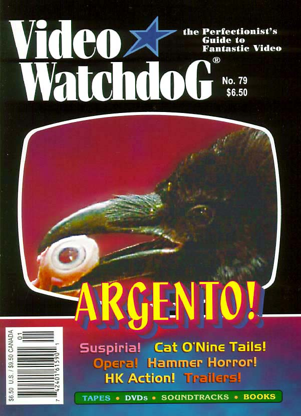 VIDEO WATCHDOG magazine side cover Issue 79 January 2002