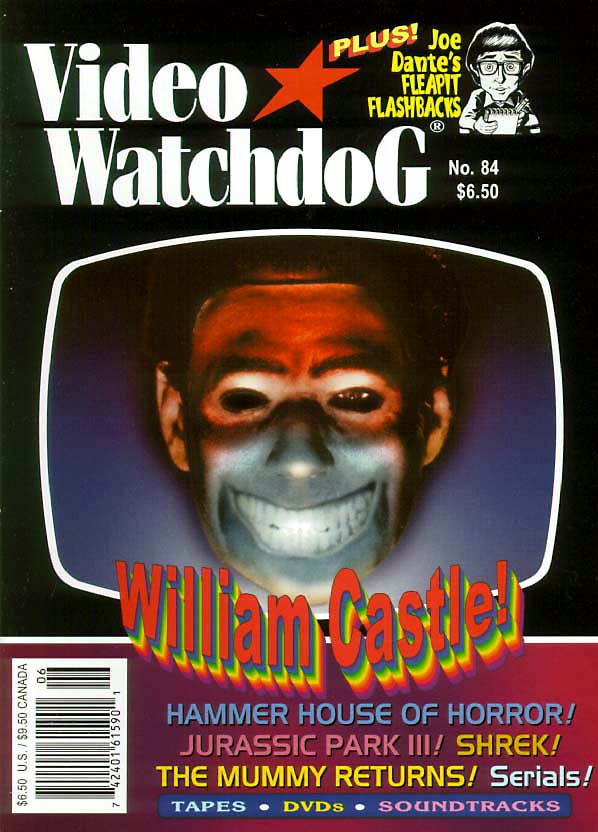 VIDEO WATCHDOG magazine side cover Issue 84 June 2002
