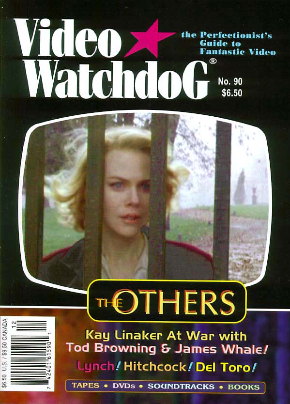 VIDEO WATCHDOG magazine side cover Issue 90 December 2002