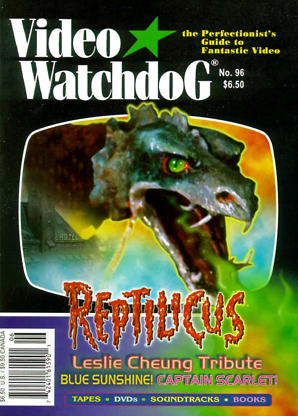 VIDEO WATCHDOG magazine side cover Issue 96 June 2003
