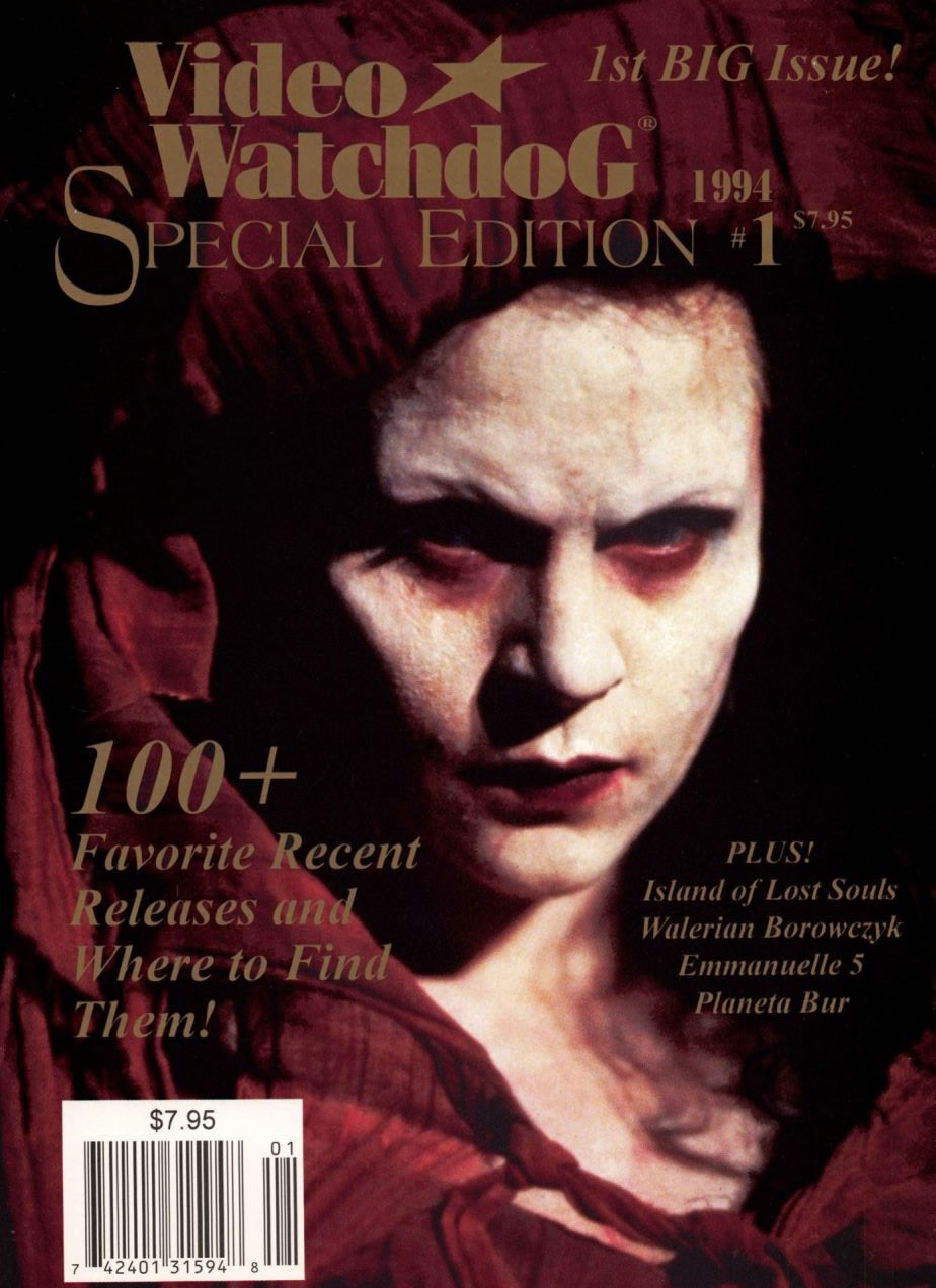 VIDEO WATCHDOG magazine side cover  Special #1  1994