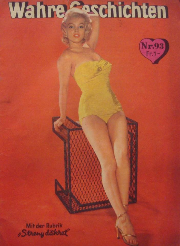 WAHRE GESCHICHTEN magazine side cover July 1954