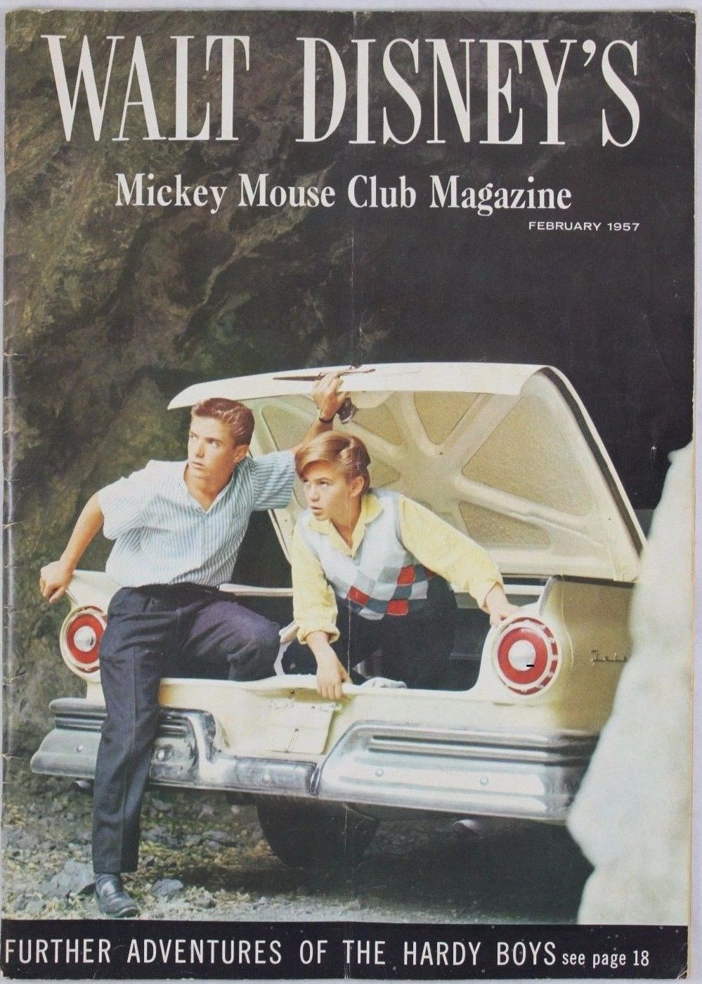 WALT DISNEY S MAGAZINE magazine side cover Issue 7  Vol 2 # 2  1957