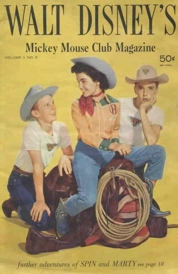 WALT DISNEY S MAGAZINE magazine side cover Issue 8  Vol 2 # 3  1957