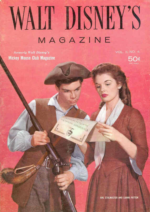 WALT DISNEY S MAGAZINE magazine side cover Issue 9  Vol 2 # 4  1957