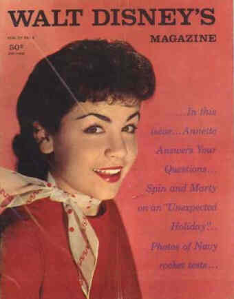 WALT DISNEY S MAGAZINE magazine side cover Issue 22  Vol 4 # 4  1959
