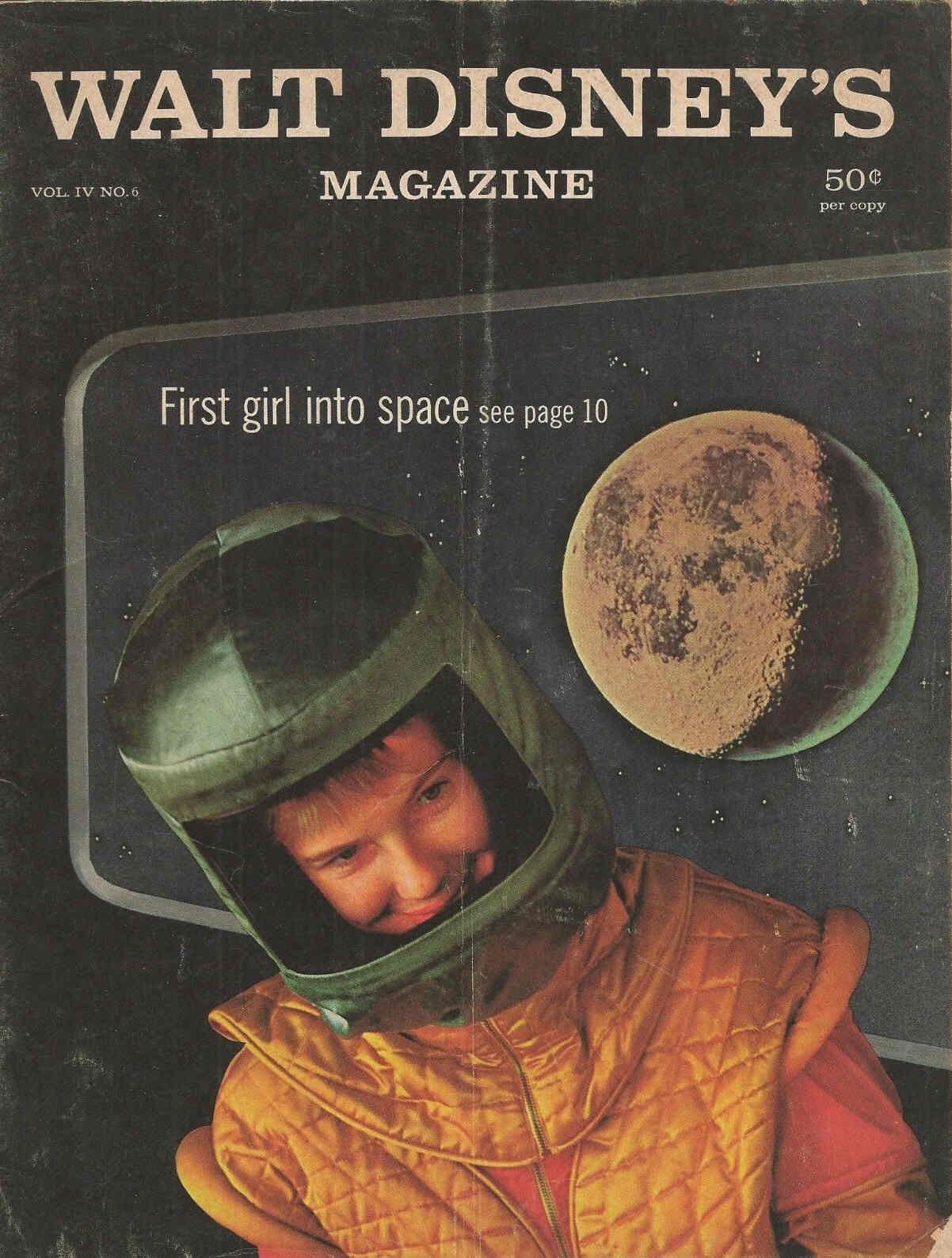 WALT DISNEY S MAGAZINE magazine side cover Issue 24  Vol 4 # 6  1959