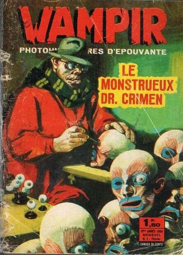 WAMPIR (FR) magazine side cover Issue 3 February 1968