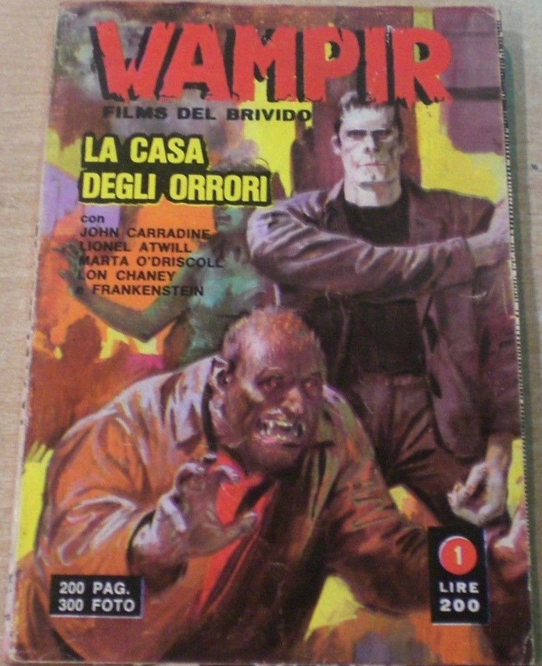 WAMPIR magazine side cover Issue 1 June 1970