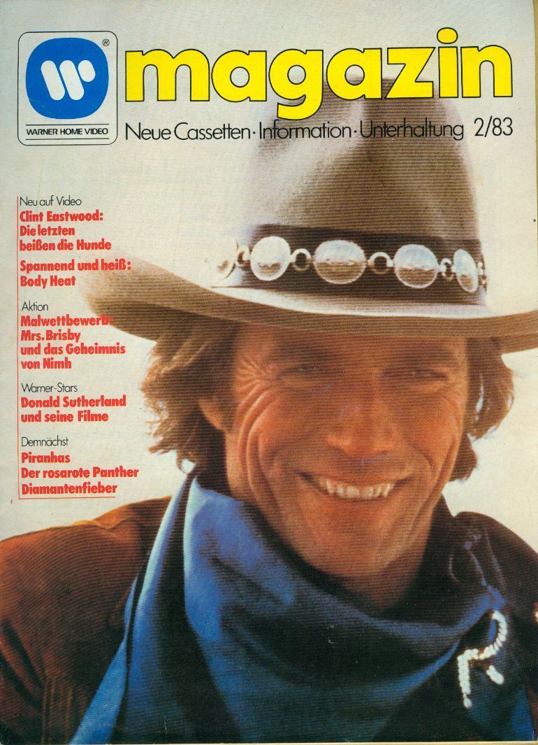 WARNER HOME VIDEO MAGAZIN magazine side cover Issue 2  1983