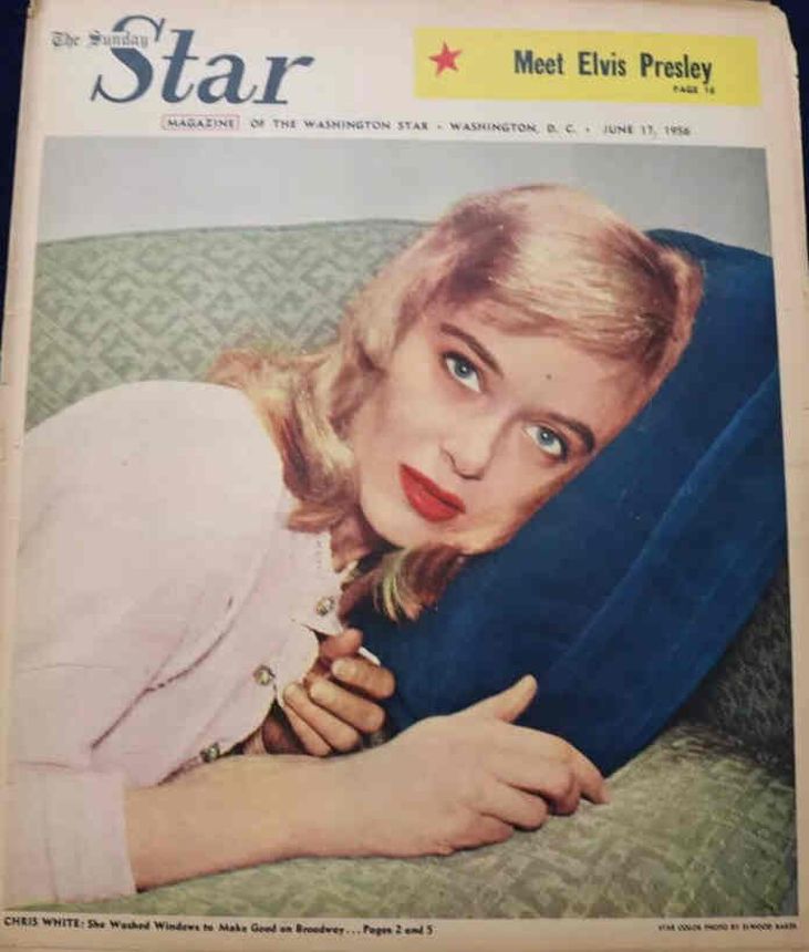 WASHINGTON STAR magazine side cover 17 June 1956