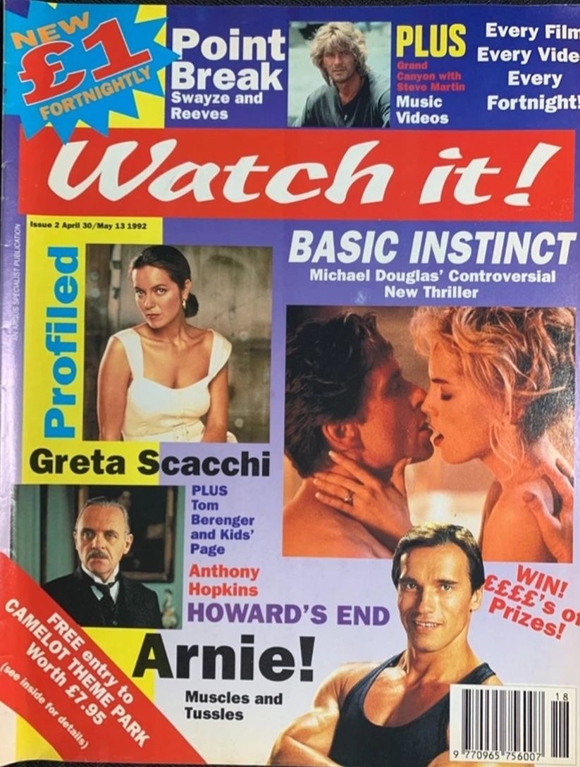 WATCH IT magazine side cover Issue 2 30 April 1992