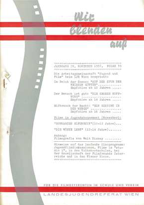 WIR BLENDEN AUF (At) magazine side cover Issue 39  1957
