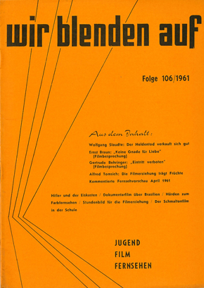 WIR BLENDEN AUF (At) magazine side cover Issue 106  1961