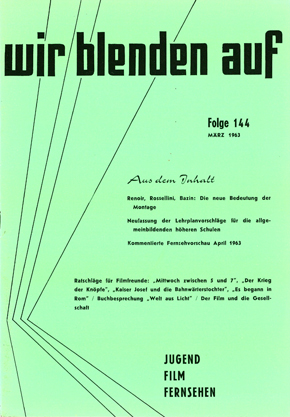 WIR BLENDEN AUF (At) magazine side cover Issue 144  1963