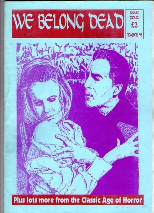 WE BELONG DEAD magazine side cover Issue 4 March 1993