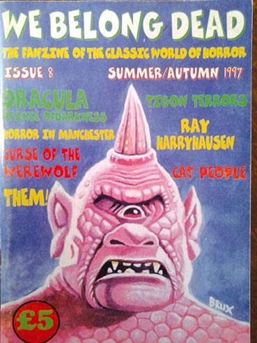 WE BELONG DEAD magazine side cover Issue 8 Summer/Fall 1997