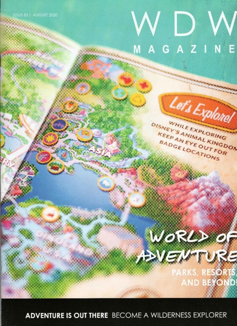 WDW MAGAZINE magazine side cover Issue 83  August 2020