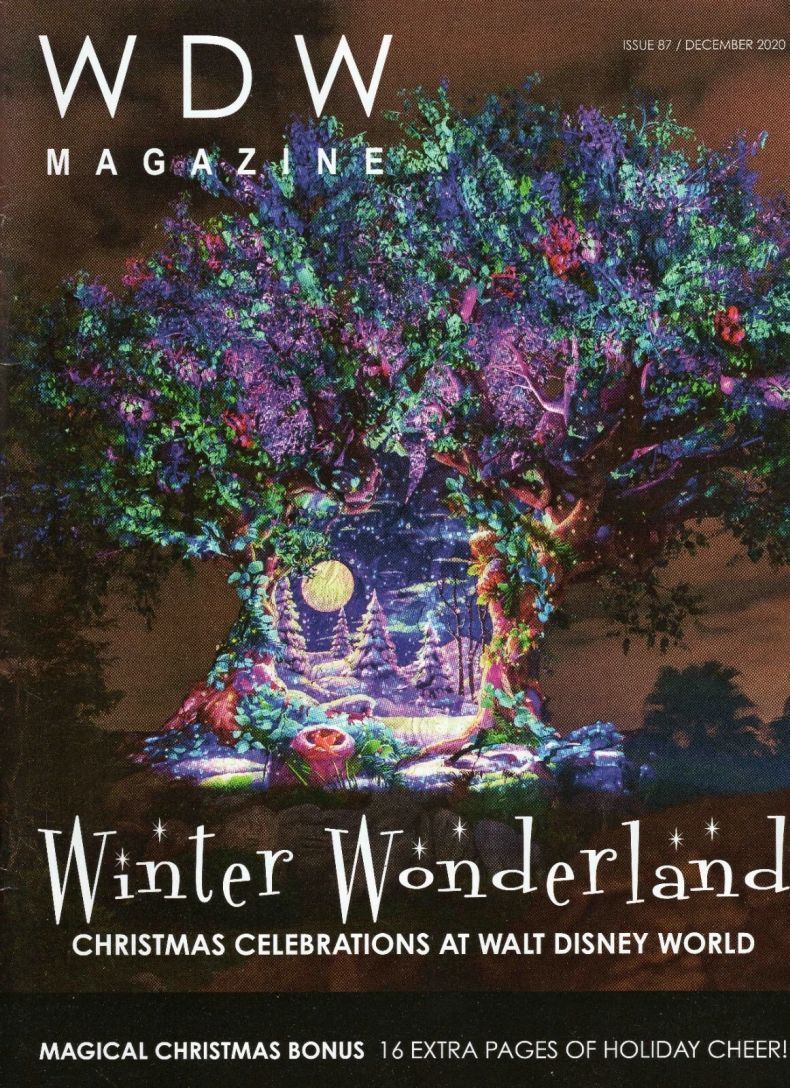 WDW MAGAZINE magazine side cover Issue 87  December 2020